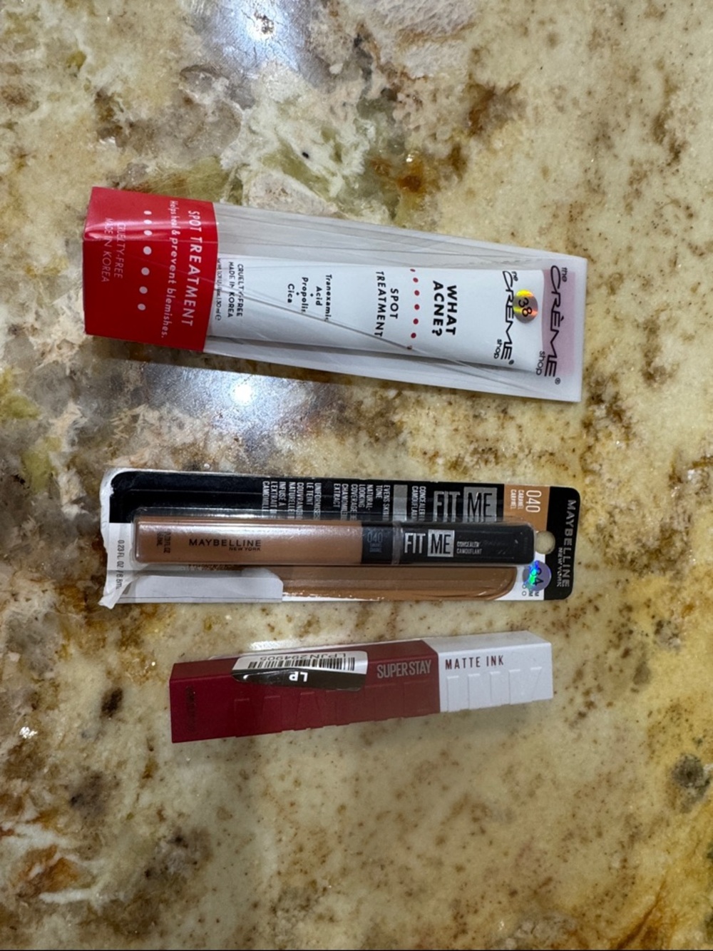 Maybelline Concealer & Lip Ink Set - Beige, Red, White